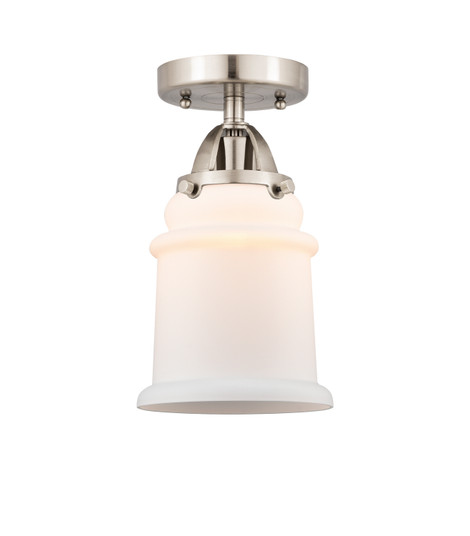 Nouveau 2 One Light Semi-Flush Mount in Brushed Satin Nickel (405|288-1C-SN-G181)