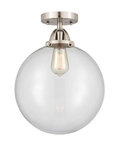 Nouveau 2 LED Semi-Flush Mount in Brushed Satin Nickel (405|288-1C-SN-G202-12-LED)
