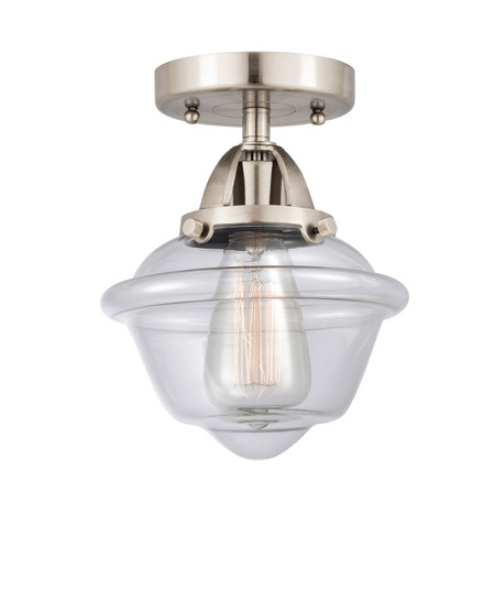 Nouveau 2 One Light Semi-Flush Mount in Brushed Satin Nickel (405|288-1C-SN-G532)