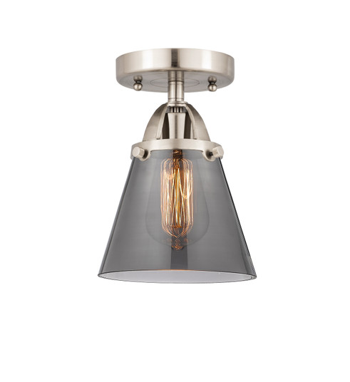 Nouveau 2 One Light Semi-Flush Mount in Brushed Satin Nickel (405|288-1C-SN-G63)