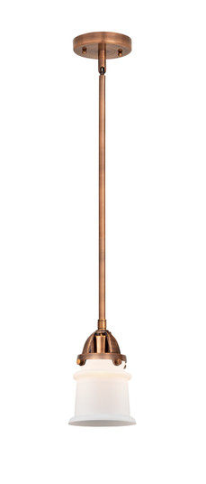 Nouveau 2 LED Mini Pendant in Antique Copper (405|288-1S-AC-G181S-LED)