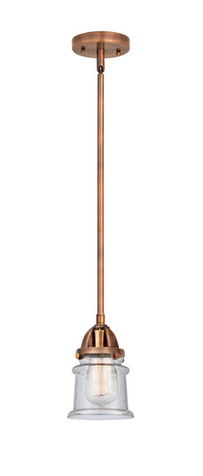 Nouveau 2 One Light Mini Pendant in Antique Copper (405|288-1S-AC-G184S)