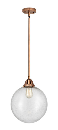 Nouveau 2 One Light Mini Pendant in Antique Copper (405|288-1S-AC-G204-12)