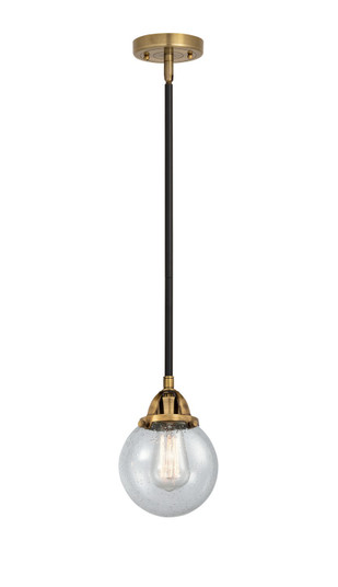 Nouveau 2 LED Mini Pendant in Black Antique Brass (405|288-1S-BAB-G204-6-LED)