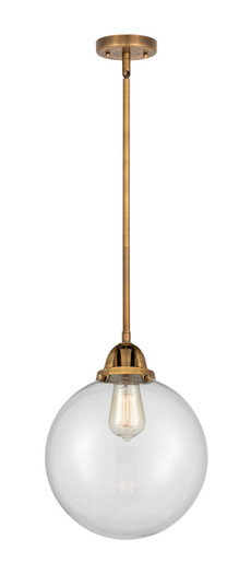 Nouveau 2 LED Mini Pendant in Brushed Brass (405|288-1S-BB-G202-10-LED)