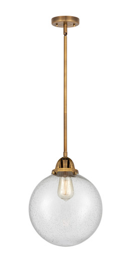 Nouveau 2 LED Mini Pendant in Brushed Brass (405|288-1S-BB-G204-10-LED)