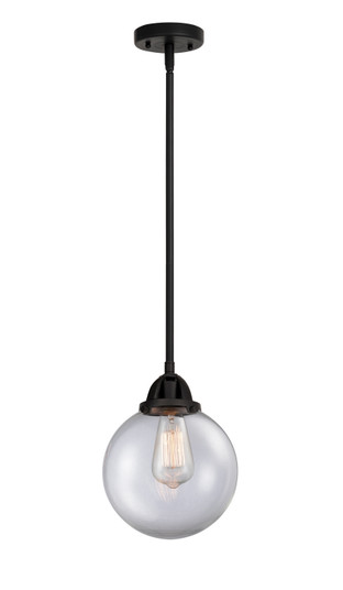 Nouveau 2 One Light Mini Pendant in Matte Black (405|288-1S-BK-G202-8)