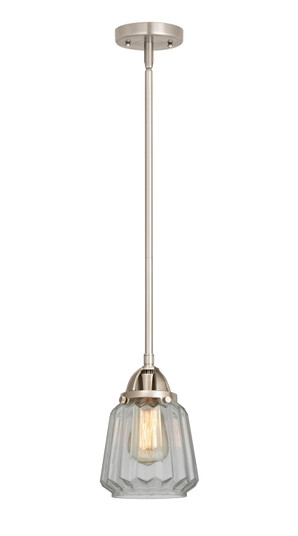 Nouveau 2 One Light Mini Pendant in Brushed Satin Nickel (405|288-1S-SN-G142)