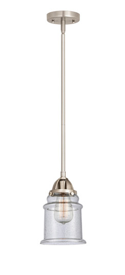 Nouveau 2 LED Mini Pendant in Brushed Satin Nickel (405|288-1S-SN-G184-LED)