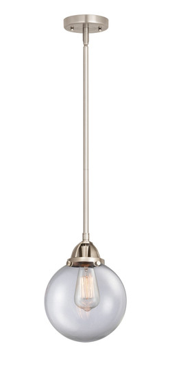 Nouveau 2 LED Mini Pendant in Brushed Satin Nickel (405|288-1S-SN-G202-8-LED)