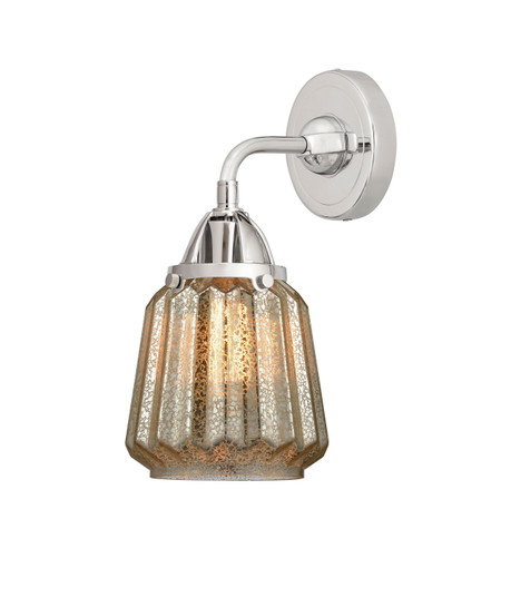 Nouveau 2 One Light Wall Sconce in Polished Chrome (405|288-1W-PC-G146)