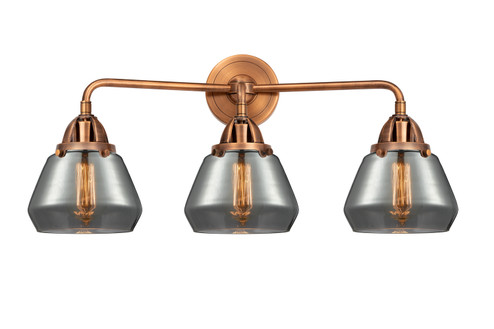 Nouveau 2 Three Light Bath Vanity in Antique Copper (405|288-3W-AC-G173)