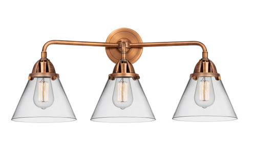 Nouveau 2 LED Bath Vanity in Antique Copper (405|288-3W-AC-G42-LED) Nouveau 2 LED Bath Vanity in Antique Copper (405|288-3W-AC-G42-LED)