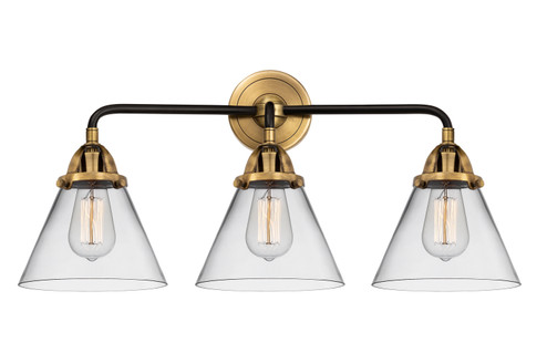 Nouveau 2 Three Light Bath Vanity in Black Antique Brass (405|288-3W-BAB-G42)
