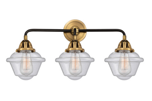 Nouveau 2 Three Light Bath Vanity in Black Antique Brass (405|288-3W-BAB-G534)