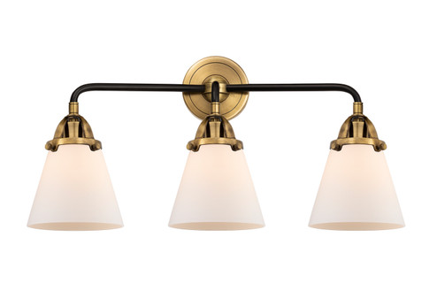 Nouveau 2 Three Light Bath Vanity in Black Antique Brass (405|288-3W-BAB-G61)