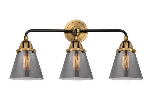 Nouveau 2 Three Light Bath Vanity in Black Antique Brass (405|288-3W-BAB-G63)