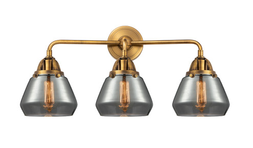 Nouveau 2 Three Light Bath Vanity in Brushed Brass (405|288-3W-BB-G173)