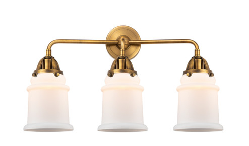 Nouveau 2 Three Light Bath Vanity in Brushed Brass (405|288-3W-BB-G181)