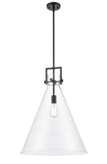 Downtown Urban One Light Pendant in Matte Black (405|411-1S-BK-18CL)