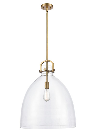Downtown Urban One Light Pendant in Brushed Brass (405|412-1S-BB-18CL)