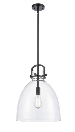 Downtown Urban One Light Pendant in Matte Black (405|412-1S-BK-14CL)
