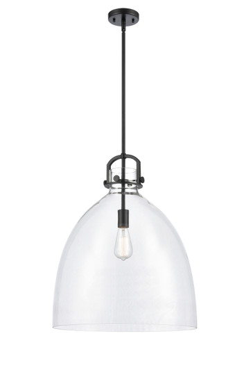 Downtown Urban One Light Pendant in Matte Black (405|412-1S-BK-18CL)