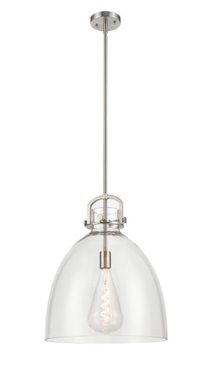 Downtown Urban One Light Pendant in Brushed Satin Nickel (405|412-1S-SN-16CL)