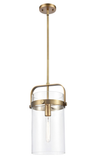 Downtown Urban One Light Mini Pendant in Brushed Brass (405|413-1S-BB-8CL)