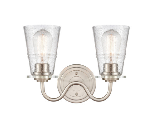 Two Light Bath Vanity in Satin Nickel (405|421-2W-SN-SDY)