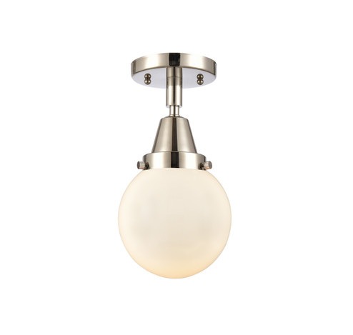 Caden LED Semi-Flush Mount in Polished Nickel (405|447-1C-PN-G201-6-LED)