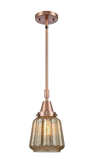 Caden One Light Mini Pendant in Antique Copper (405|447-1S-AC-G146)