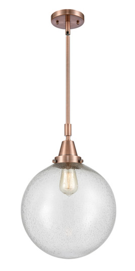 Caden LED Mini Pendant in Antique Copper (405|447-1S-AC-G204-12-LED)