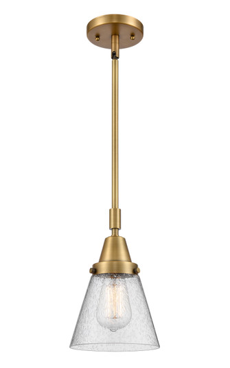 Caden One Light Mini Pendant in Brushed Brass (405|447-1S-BB-G64)