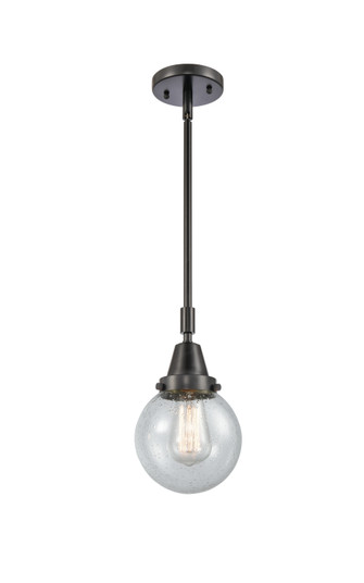 Caden One Light Mini Pendant in Matte Black (405|447-1S-BK-G204-6)