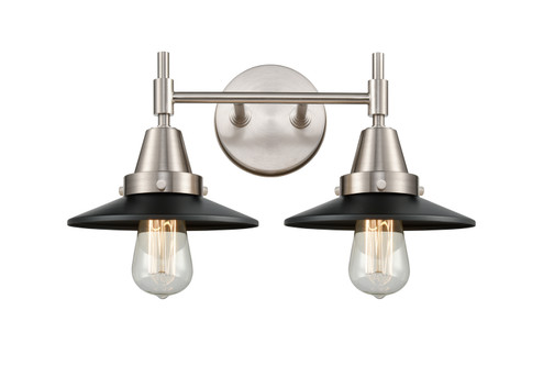 Caden LED Bath Vanity in Satin Nickel (405|447-2W-SN-M6-BK-LED)