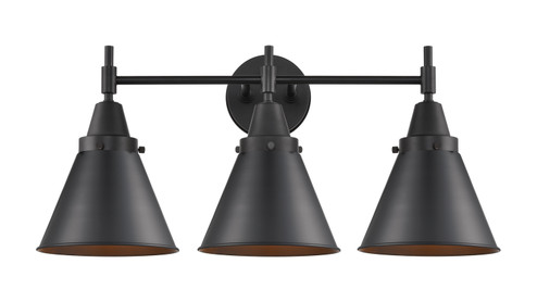 Caden Three Light Bath Vanity in Matte Black (405|447-3W-BK-M13-BK)