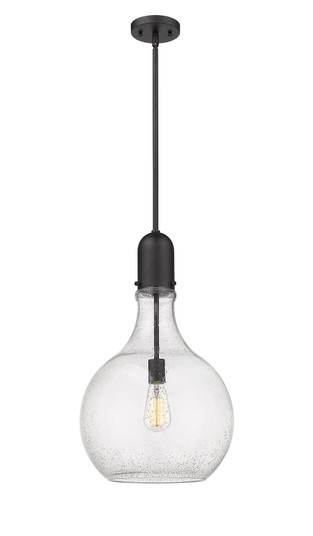 Auralume One Light Pendant in Matte Black (405|492-1S-BK-G584-14)
