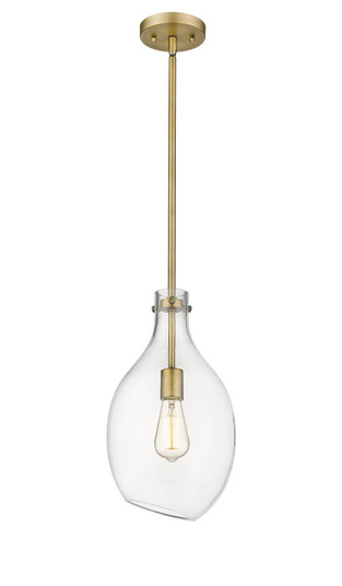 Norwalk One Light Mini Pendant in Brushed Brass (405|493-1S-BB-G552-9)