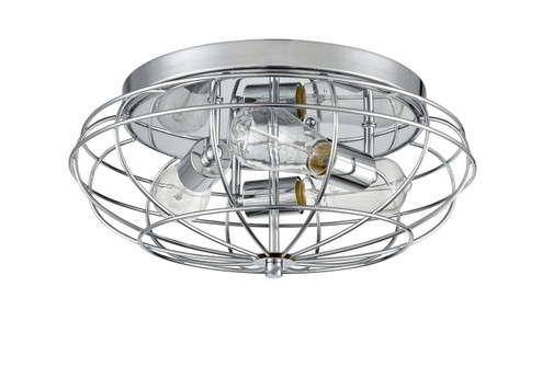 Austere Three Light Flush Mount in Polished Chrome (405|510-3C-PC)