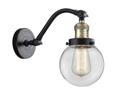 Franklin Restoration One Light Wall Sconce in Black Antique Brass (405|515-1W-BAB-G202-6)