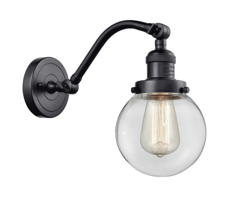 Franklin Restoration LED Wall Sconce in Matte Black (405|515-1W-BK-G202-6-LED)