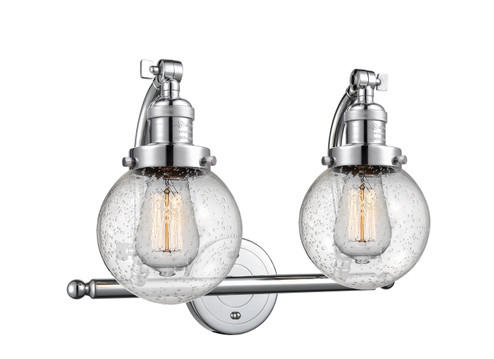 Franklin Restoration Two Light Bath Vanity in Polished Chrome (405|515-2W-PC-G204-6) Franklin Restoration Two Light Bath Vanity in Polished Chrome (405|515-2W-PC-G204-6)