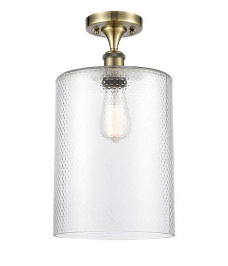 Ballston One Light Semi-Flush Mount in Antique Brass (405|516-1C-AB-G112-L)