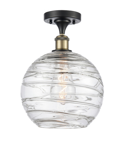 Ballston LED Semi-Flush Mount in Black Antique Brass (405|516-1C-BAB-G1213-10-LED)