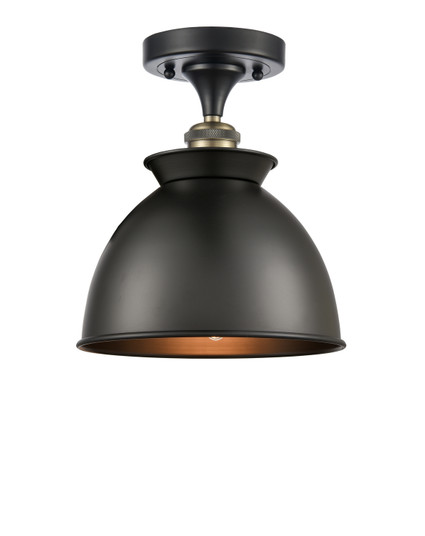 Ballston One Light Semi-Flush Mount in Black Antique Brass (405|516-1C-BAB-M14-BK)