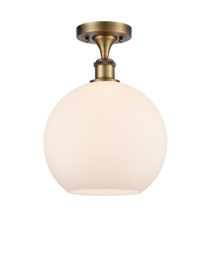 Ballston LED Semi-Flush Mount in Brushed Brass (405|516-1C-BB-G121-10-LED)