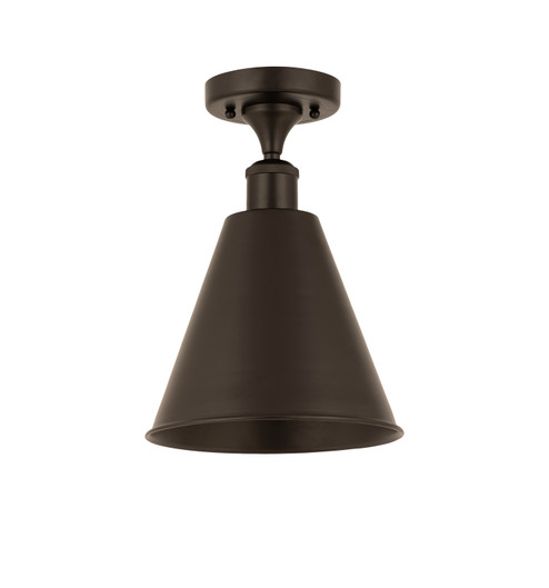 Ballston LED Semi-Flush Mount in Brushed Brass (405|516-1C-BB-MBC-8-BB-LED)