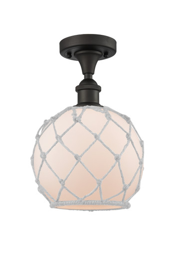 Ballston LED Semi-Flush Mount in Oil Rubbed Bronze (405|516-1C-OB-G121-8RW-LED) Ballston LED Semi-Flush Mount in Oil Rubbed Bronze (405|516-1C-OB-G121-8RW-LED)