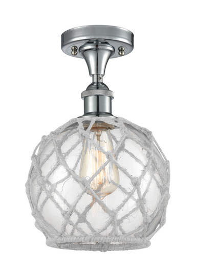 Ballston One Light Semi-Flush Mount in Polished Chrome (405|516-1C-PC-G122-8RW)